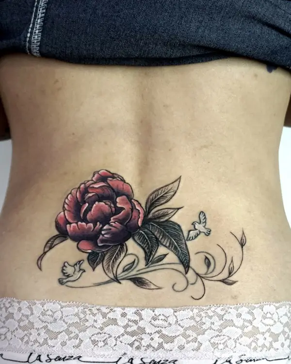 Peony Flower Tattoo