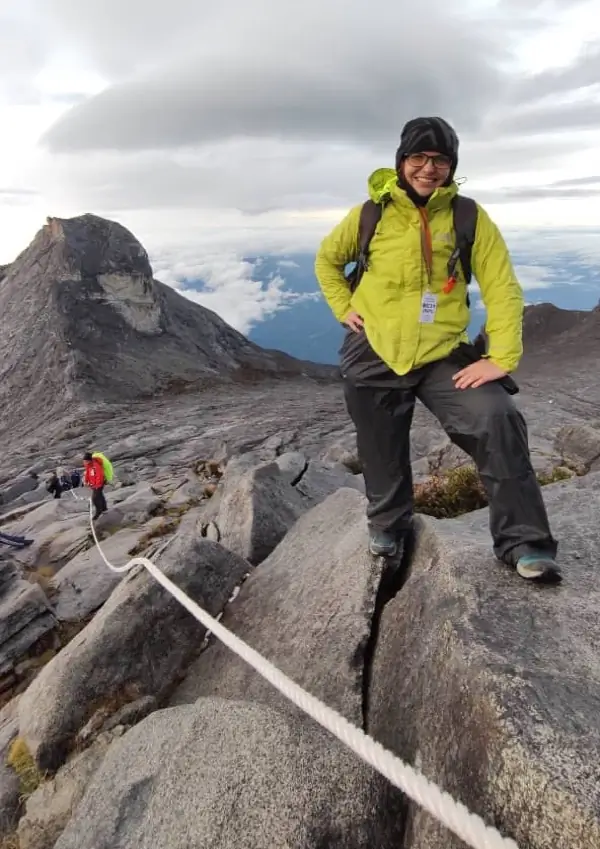 Stef on Mount Kinabalu